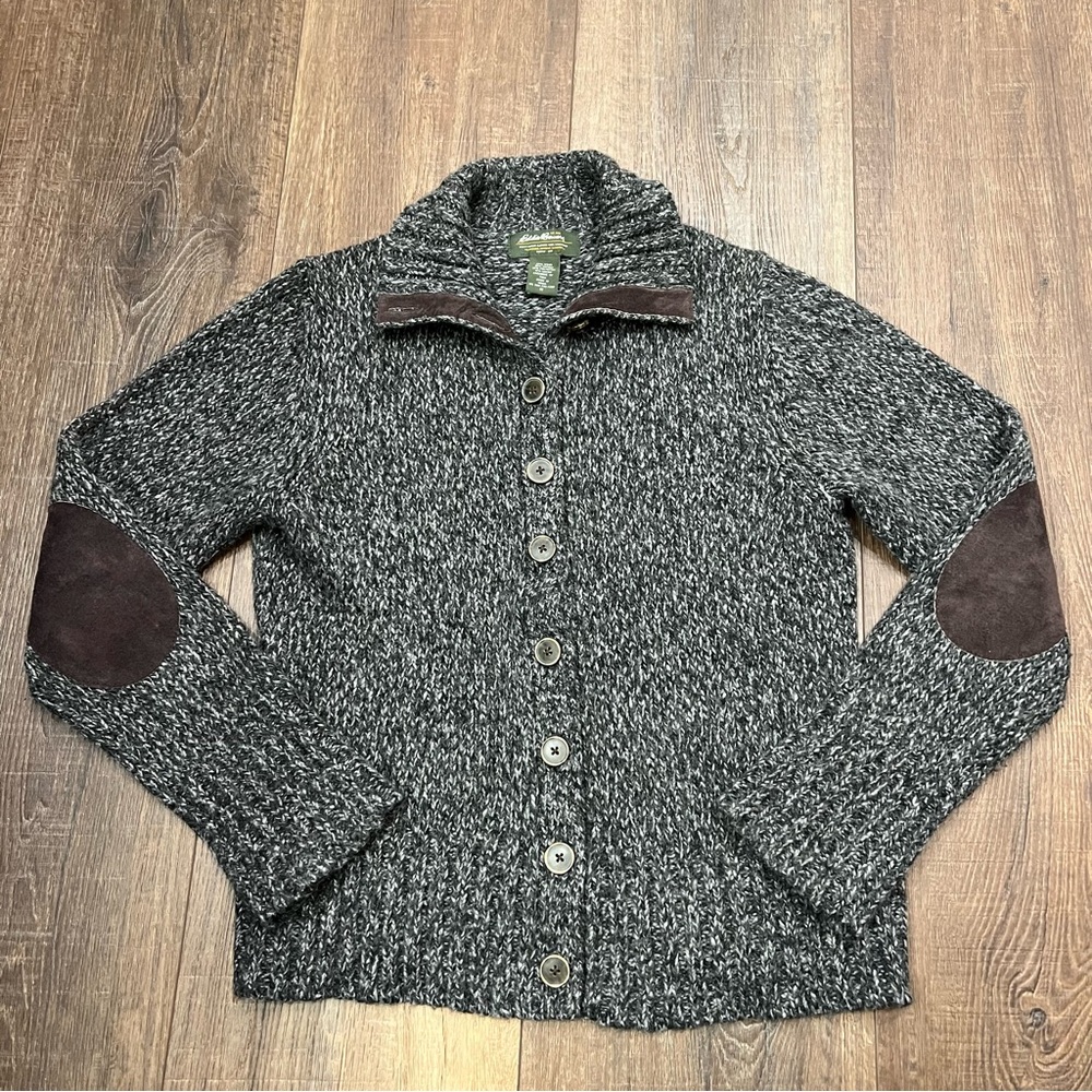Eddie Bauer wool blend cardigan sweater
